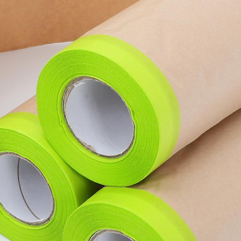 Cabilock 4pcs 12m Kraft Paper Automotive Masking Roll For Car Painting Furniture Protection - Image 3